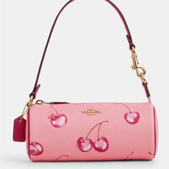 Coach Nolita Barrel Bag With Cherry Print CR371 NWT - Picture 1 of 11